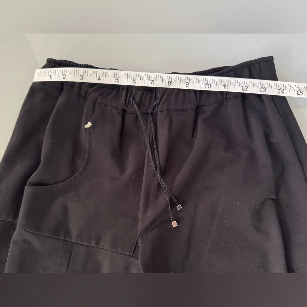 Oblique Creations Wide-Leg Jogger Pants – Black – Made in Italy – Size 0 - Picture 4 of 6